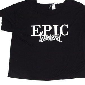 Divided Black Tank Top **